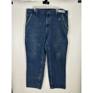 VTG Carhartt Jeans 38x32 382-83 Dungaree Fit Carpenter Work Pants Baggy Distress